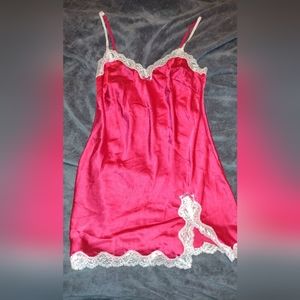 Pink Vintage Victoria's Secret Slip Dress (size Small)